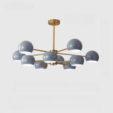 10-Light Modern 2 Tiers Hanging Globe Chandelier  Image - 21