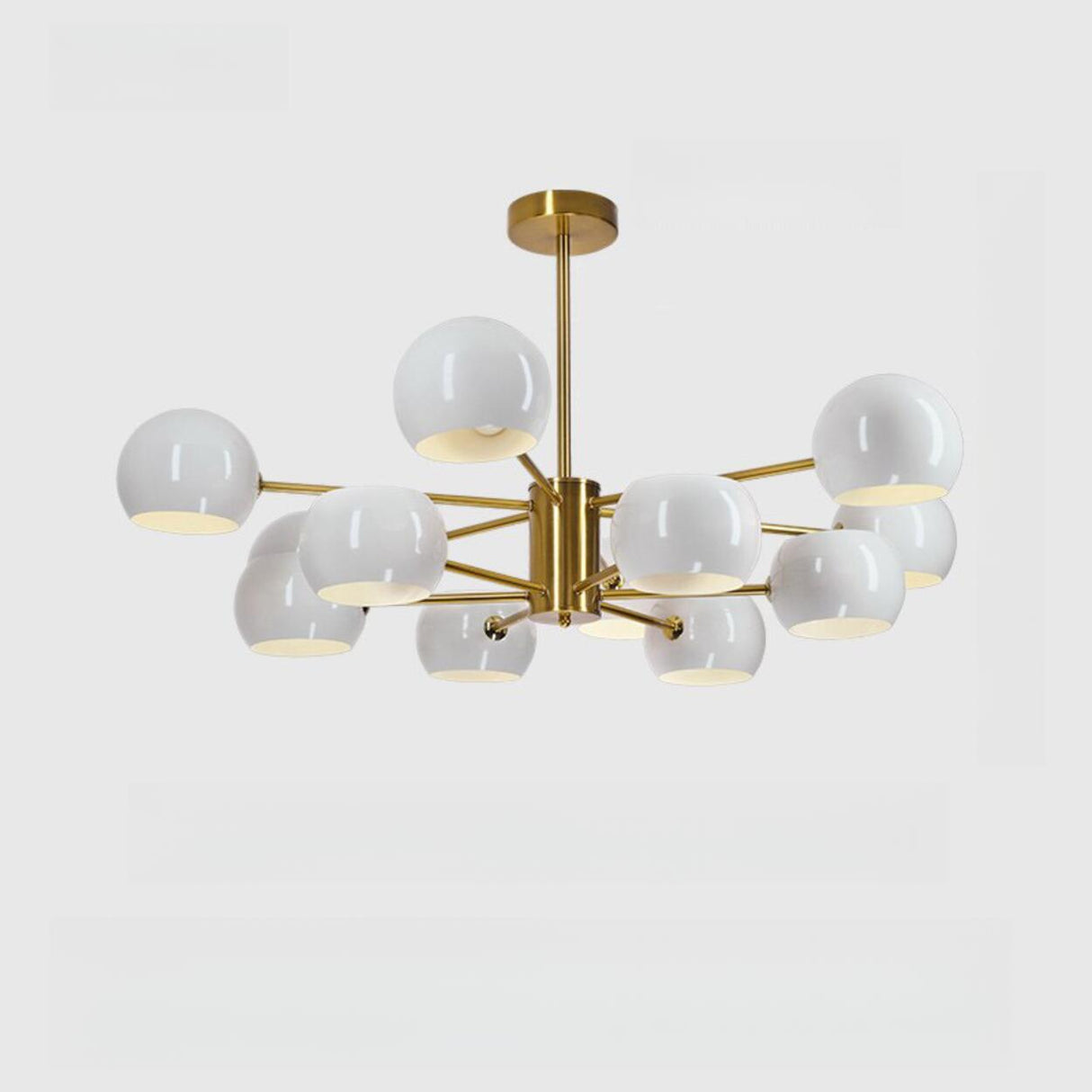 10-Light Modern 2 Tiers Hanging Globe Chandelier  Image - 23