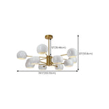 10-Light Modern 2 Tiers Hanging Globe Chandelier  Image - 30