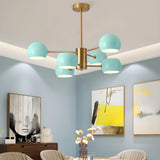 10-Light Modern 2 Tiers Hanging Globe Chandelier  Image - 4