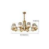 10-Light Modern Luxury Brass Crystal Chandelier Image - 19