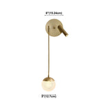 2-Light Adjustable Cylinder Globe Reading Wall Light Image - 6