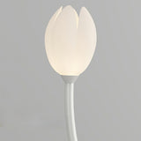 2-Light Bedroom Elegant Tulip Metal Floor Lamp Image - 8