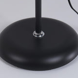 2-Light Black Cone Adjustable Reading Floor Lamp Image - 11