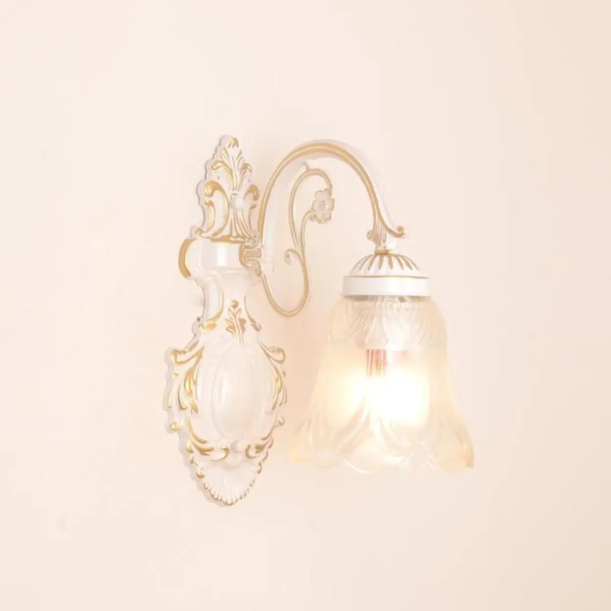 2-Light European White Bell-Shaped LED Vanity Light Image - 10