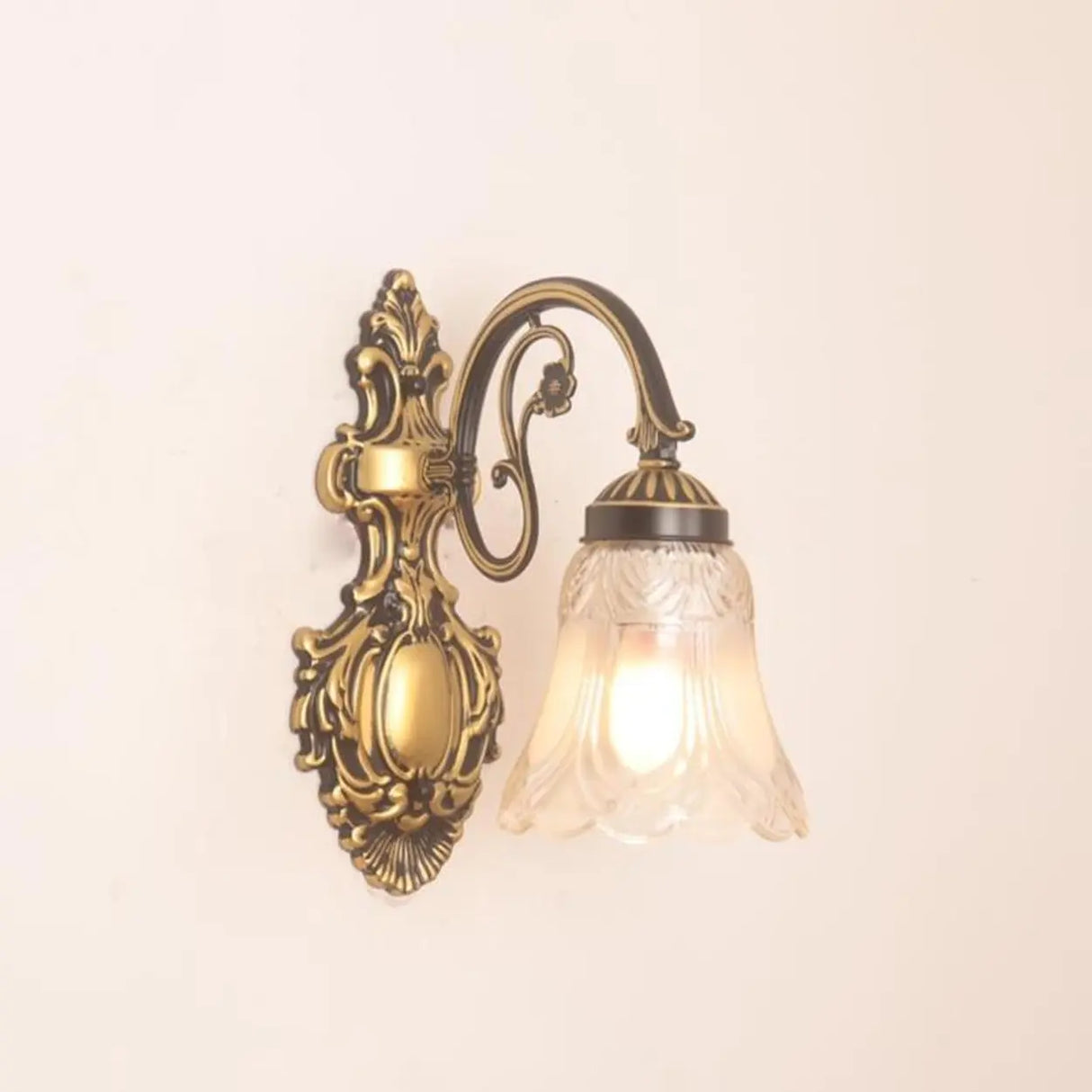 2-Light European White Bell-Shaped LED Vanity Light Image - 8