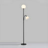 2-Light Globe and Floral Shade Modern Floor Lamp Image - 13