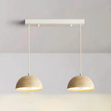 2-Light Minimalist White Dome Island Pendant Lights Image - 3