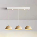 2-Light Minimalist White Dome Island Pendant Lights Image - 9