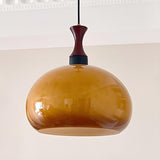 2-Light Modern Brown Dome LED Island Pendant Light Image - 10