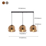 2-Light Modern Globe Adjustable Island Pendant Light Image - 12