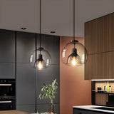 2-Light Modern Globe Adjustable Island Pendant Light Image - 4