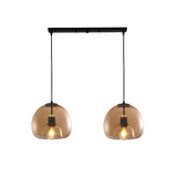 2-Light Modern Globe Adjustable Island Pendant Light Image - 6