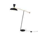 2-Light Modish Green Adjustable Dome Metal Floor Lamp Image - 8