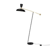 2-Light Modish Green Adjustable Dome Metal Floor Lamp Image - 9