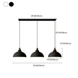 2-Light Simple Adjustable Dome Island Pendant Light Image - 12