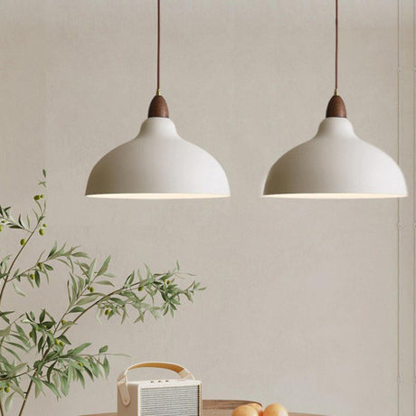 2-Light Simple Adjustable Dome Island Pendant Light Image - 2