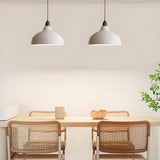 2-Light Simple Adjustable Dome Island Pendant Light Image - 3