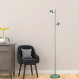 2-Light Yellow Cylinder Metal Adjustable Floor Lamp Image - 15