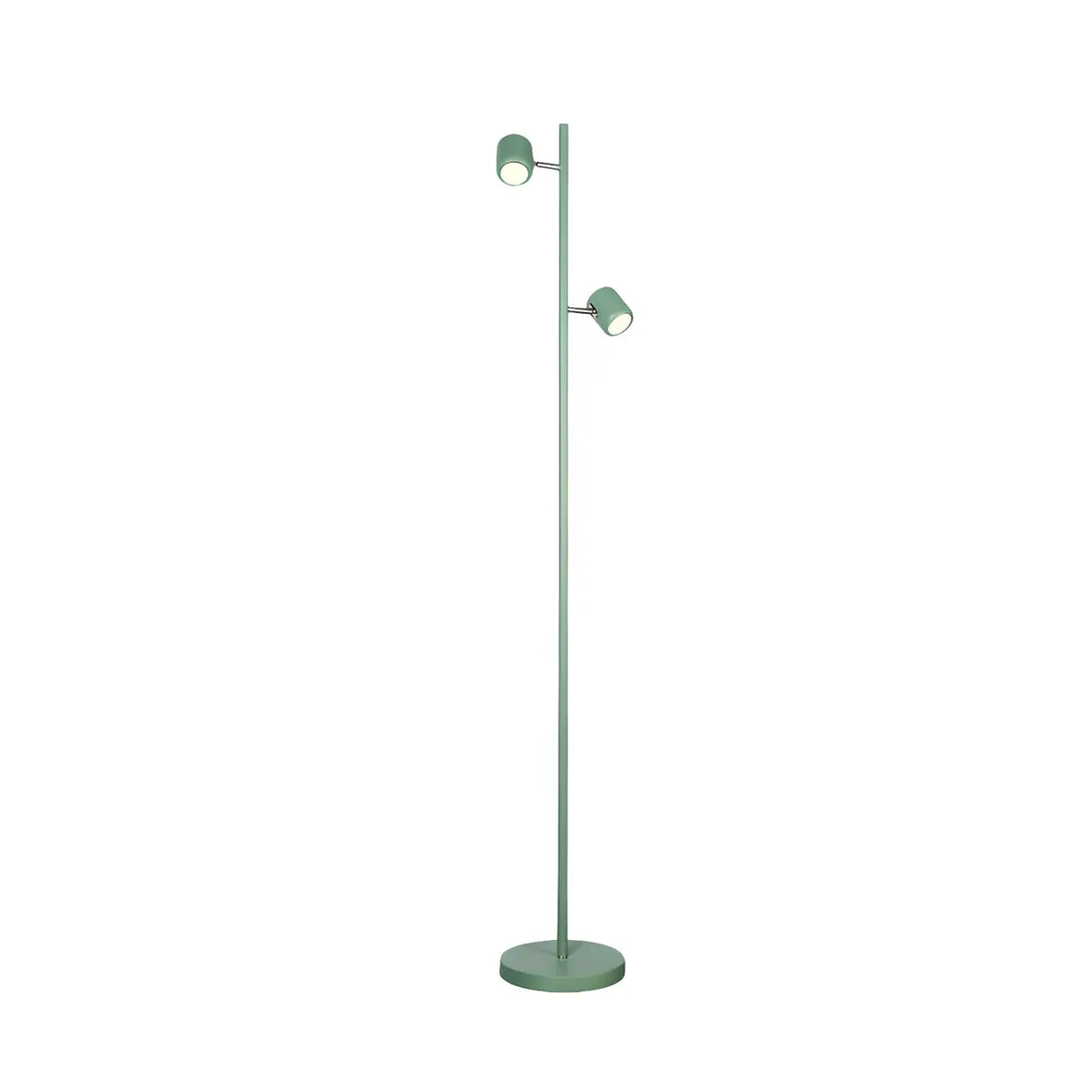 2-Light Yellow Cylinder Metal Adjustable Floor Lamp Image - 16