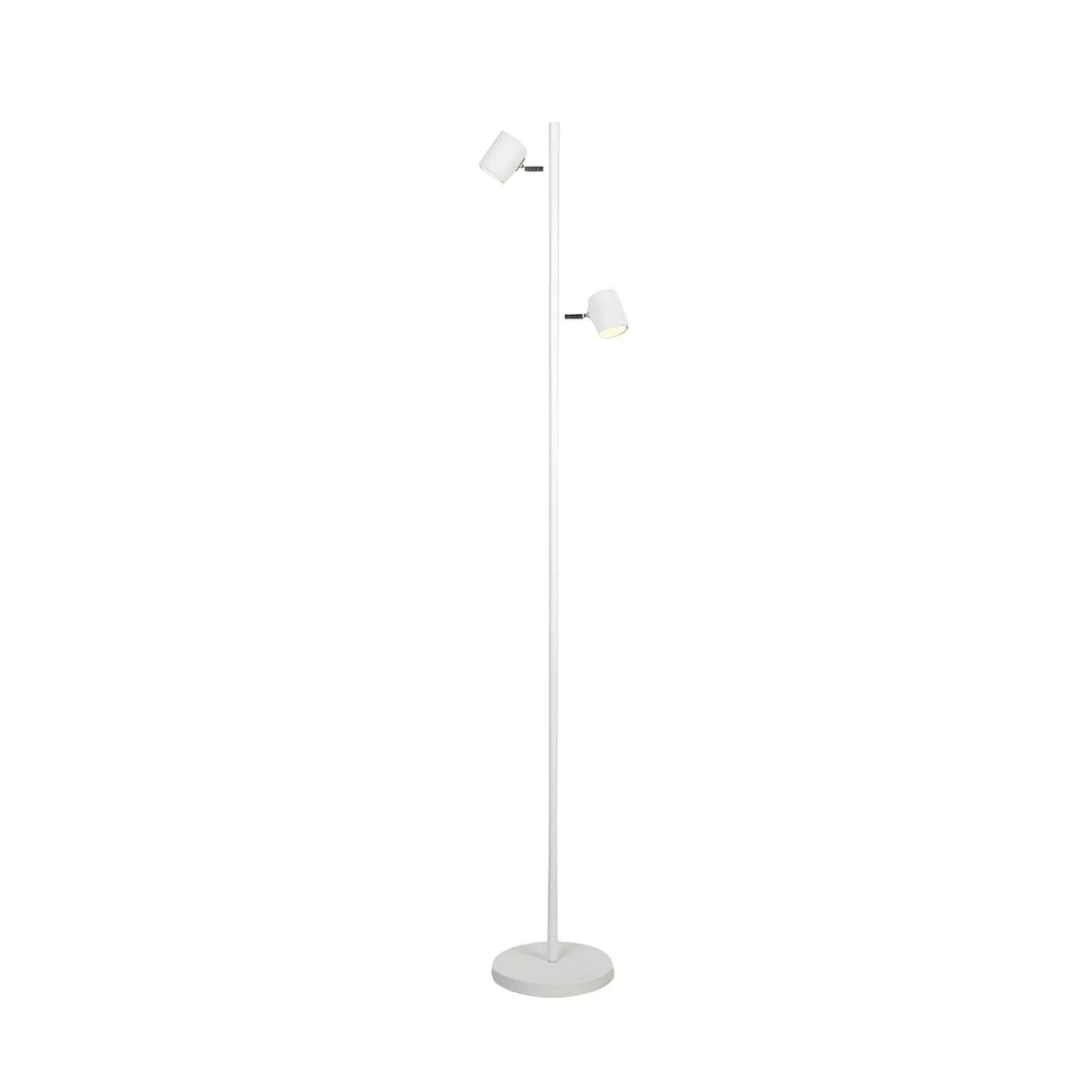 2-Light Yellow Cylinder Metal Adjustable Floor Lamp Image - 8