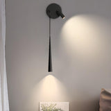 2-Lights Minimalist Black Adjustable Wall Sconce Image - 1