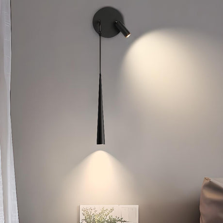 2-Lights Minimalist Black Adjustable Wall Sconce Image - 1