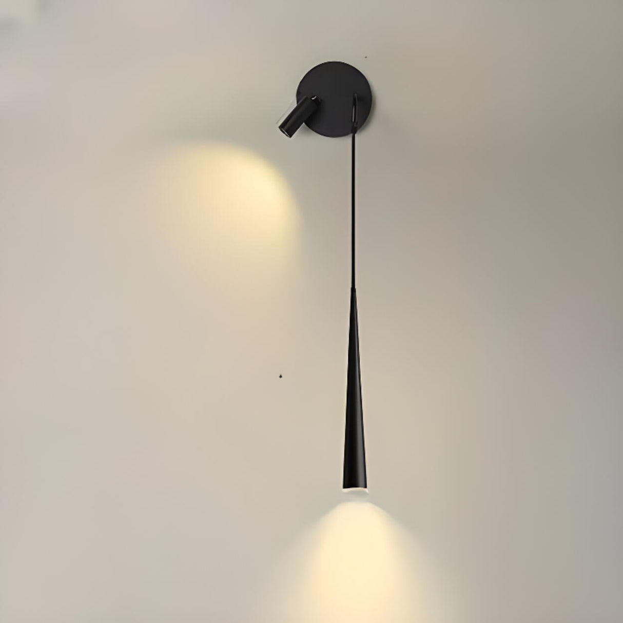 2-Lights Minimalist Black Adjustable Wall Sconce Image - 11