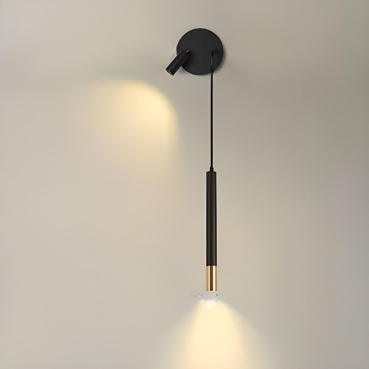 2-Lights Minimalist Black Adjustable Wall Sconce Image - 13