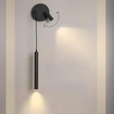 2-Lights Minimalist Black Adjustable Wall Sconce Image - 14