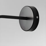 2-Lights Minimalist Black Adjustable Wall Sconce Image - 16