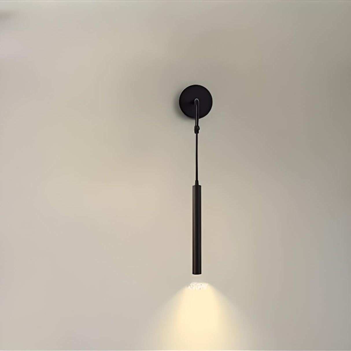 2-Lights Minimalist Black Adjustable Wall Sconce Image - 2