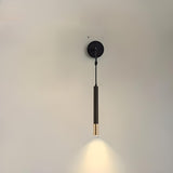 2-Lights Minimalist Black Adjustable Wall Sconce Image - 4