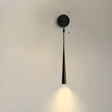 2-Lights Minimalist Black Adjustable Wall Sconce Image - 5