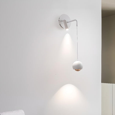 2-Lights Modern Adjustable White Wall Light Image - 1