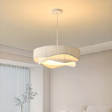 2 Tiers White Hanging Light, Adjustable Height Image - 4