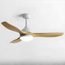 3-Blade Adjustable Hanging Rod LED Ceiling Fan Light Image - 3