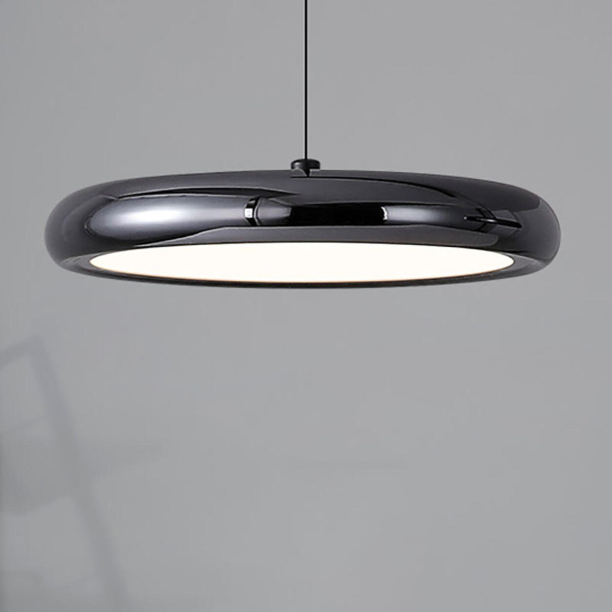 3-Light Black Modern Circular LED Island Pendant Light Image - 9