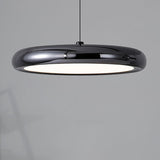 3-Light Black Modern Circular LED Island Pendant Light Image - 9