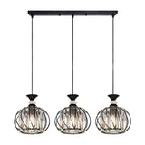 3-Light Cage and Cylinder Contemporary Island Light Image - 7