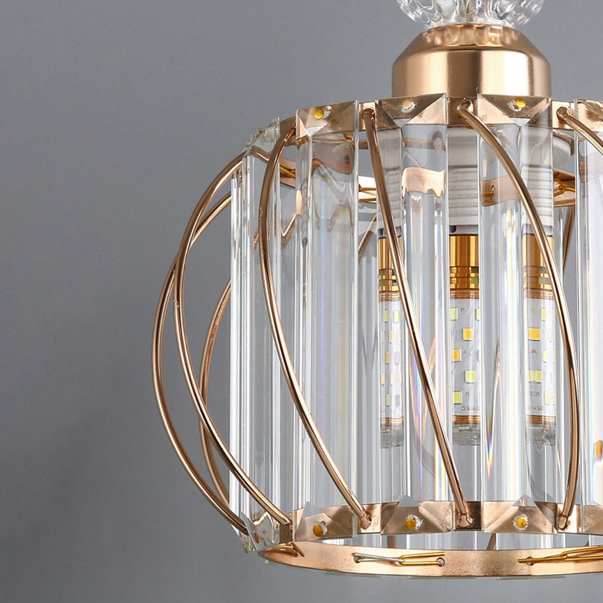 3-Light Cage and Cylinder Contemporary Island Light Image - 8