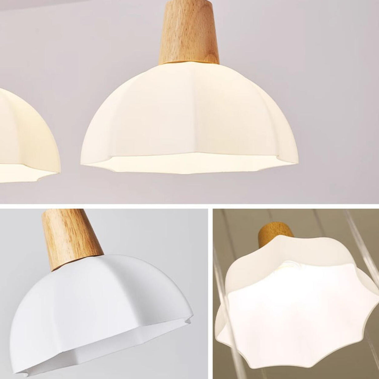 3-Light Contemporary Dome LED Island Pendant Light Image - 10