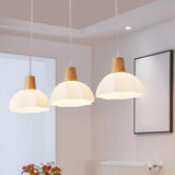 3-Light Contemporary Dome LED Island Pendant Light Image - 12