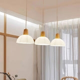 3-Light Contemporary Dome LED Island Pendant Light Image - 13