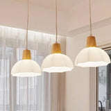 3-Light Contemporary Dome LED Island Pendant Light Image - 14