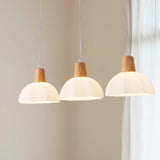 3-Light Contemporary Dome LED Island Pendant Light Image - 4