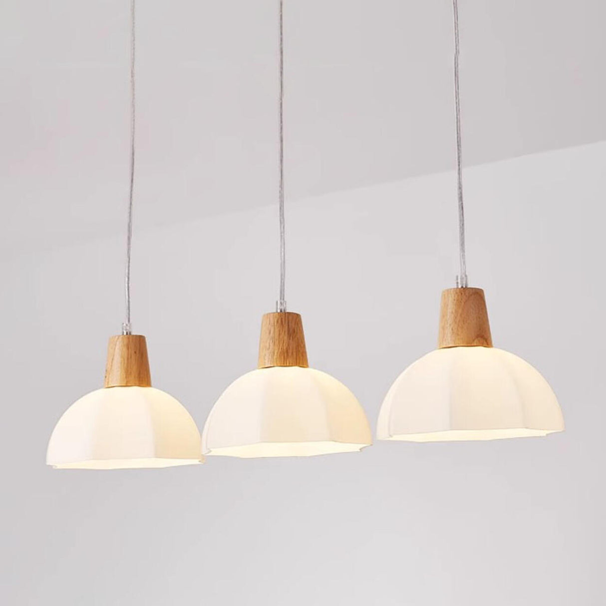 3-Light Contemporary Dome LED Island Pendant Light Image - 6