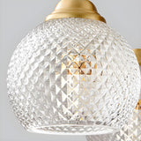 3-Light Contemporary Textured Globe Island Pendant Light Image - 11