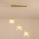 3-Light Elegant Geometric Crystal Island Pendant Light Image - 1