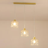 3-Light Elegant Geometric Crystal Island Pendant Light Image - 5